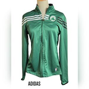 Adidas x NBA Boston Celtics Women's Zip Front Green Track Jacket